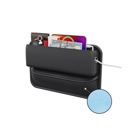 Wanfuder Car Seat Gap Filler Leather Car Seat Organizer and Storage Automotive Accessories - Front Seats Car Adjustable Gap Filler for Phones, Glasses, Keys, Cards1