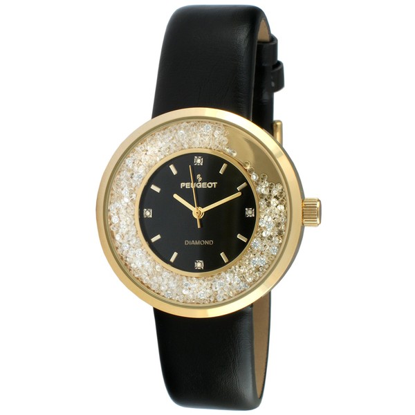 Peugeot Women Round Dress Watch - Slim Thin Case with