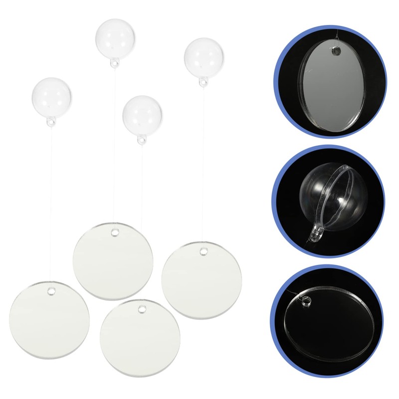 MERRYHAPY 4Pcs Double Sided Betta Fish Mirrors Fish Tank Decor