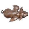 Flying Pig Rust Full Bodied Cast Iron Garden Decor