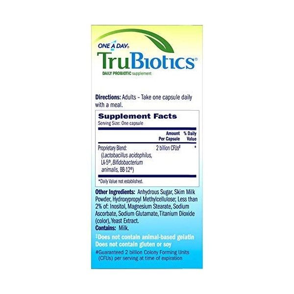TruBiotics Daily Probiotic Supplement Capsules 30 Capsules (Value Pack of 3)