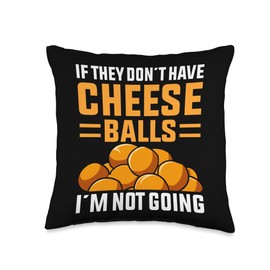 Cheese Ball Costume for Women Cheese Ball Food Cheese Balls Throw Pillow