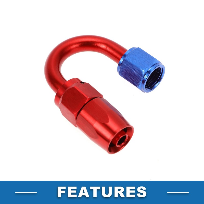 A ABSOPRO Male Flare Reducer Hose Fitting Adapter TF-1001-AN6 180°