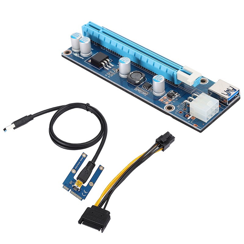 Mini PCI-E to PCI Express16x Extender Riser Adapter With SATA
