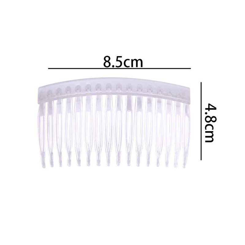 12Pcs 16 Teeth Hair Clip Combs Plastic Hair Side Combs