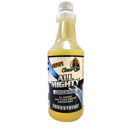 Chem-Girl | ALL MIGHTY CONCENTRATE -Super Strength Biodegradable Spot & Stain Remover + Multi-Surface Spray Cleaner for Tough Indoor/Outdoor Jobs | Concentrated Formula - 1 Quart