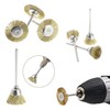 TorSor 12 Pack Wire Brush Set with 1/8'' Mandrel Brass