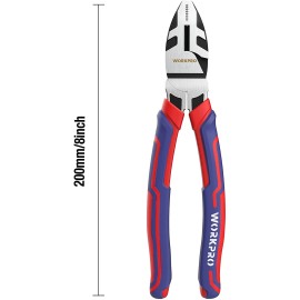 WORKPRO 8'' Linesman Pliers Steel for Twisting Cutting Wires Clamping Screws NEW