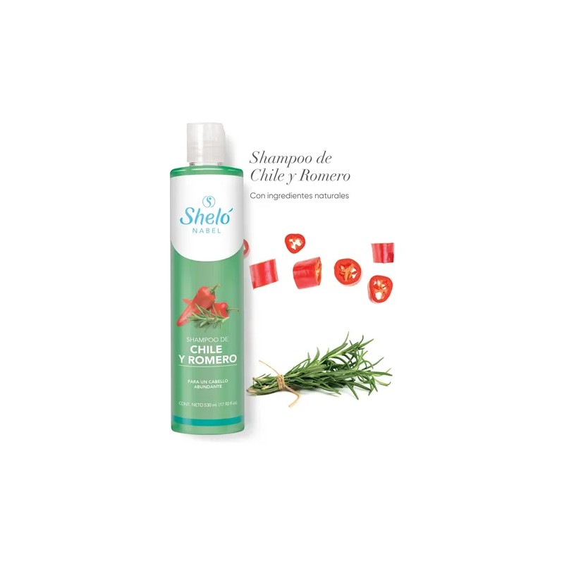 Shampoo Chile y Romero Sheló Nabel Hair Growth Shampoo with