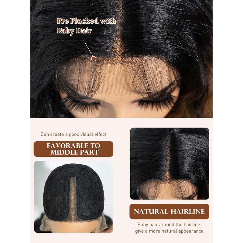 Joedir Lace Front Wig Long Wavy Wigs for Women 30