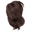 Men Wig Short Brown Straight Breathable Inner Mesh Soft Fluffy