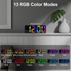 Lafocuse RGB Digital Alarm Clock Bedside with Colorful Display