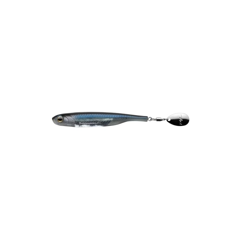 Fish Arrow Flash J Spin Elastomer 4" #04 Blue Shad/Silver
