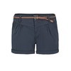 Sublevel women's stretch shorts with a braided belt. - dark