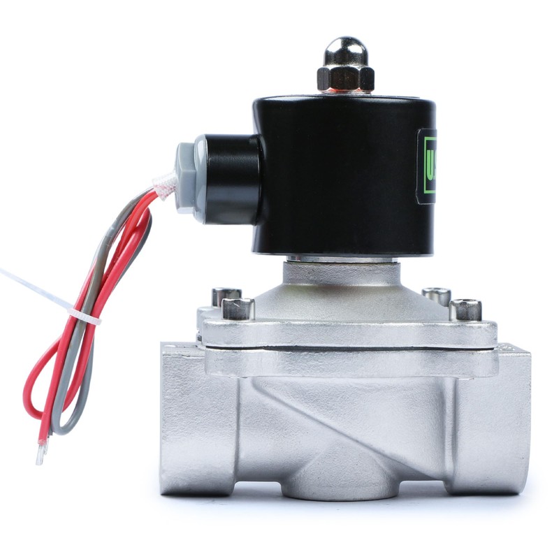 U.S. Solid 1" 24V AC Stainless Steel Electric Solenoid Valve