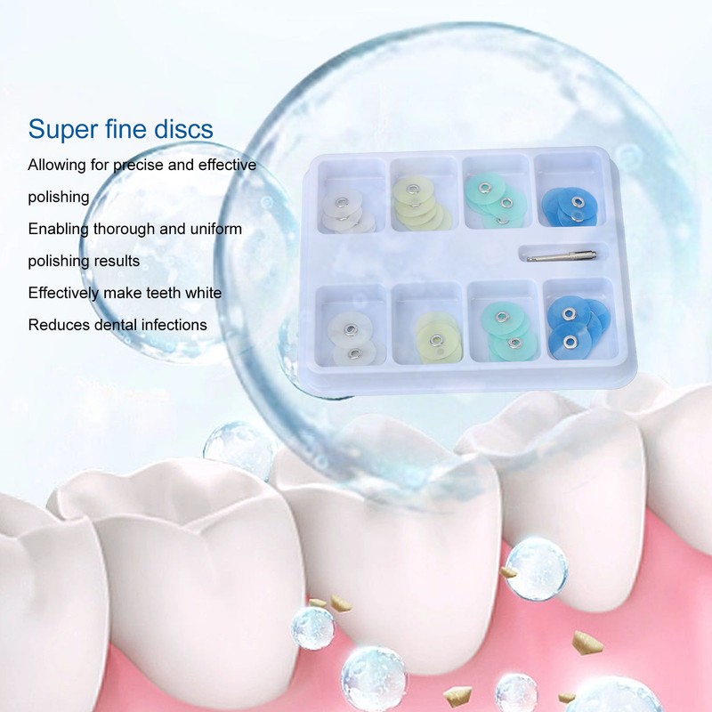 40pcs Dental Polishing Discs High Gloss Repairing Teeth Whitening Contouring