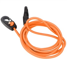 Sup Tow Line Paddleboard Tow Rope 189Cm Elastic String Boatingk Paddle Safety Rod Leash with Carabiner for Paddling(Orange) (Orange)