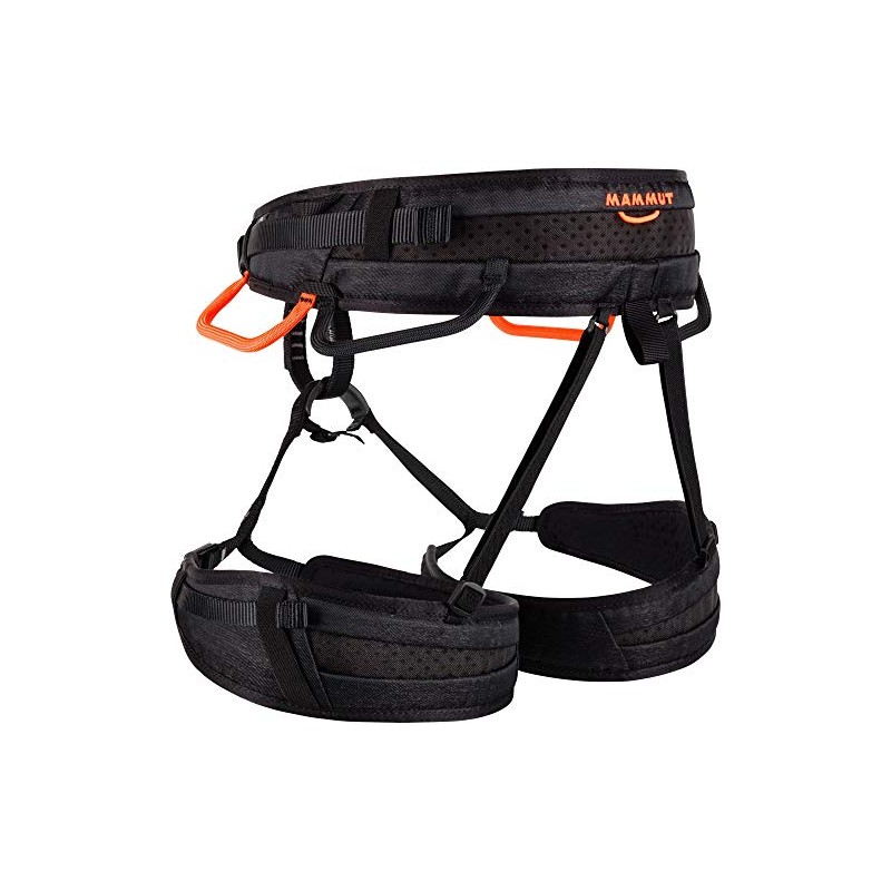 Mammut OPHIR 4 SLIDE Women's Men's Climbing Harness Black/Safety Orange