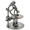 STEEMO Screw Man Microscope Laboratory Gift Metal Art Decorative Figure,