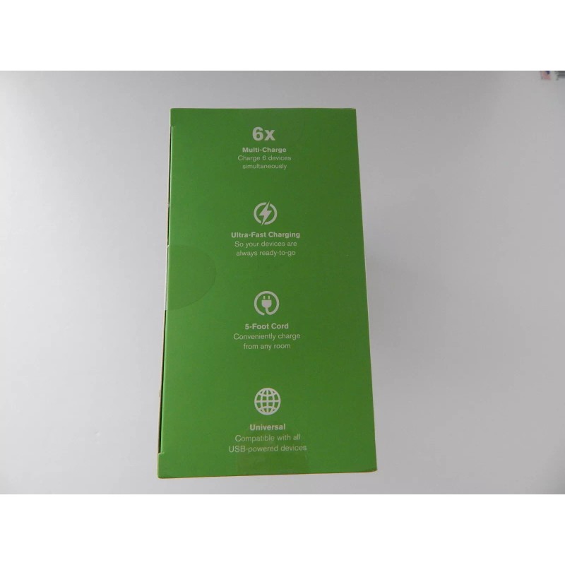 Atomi Visual Charge 6 Port USB Desktop Charge Hub With