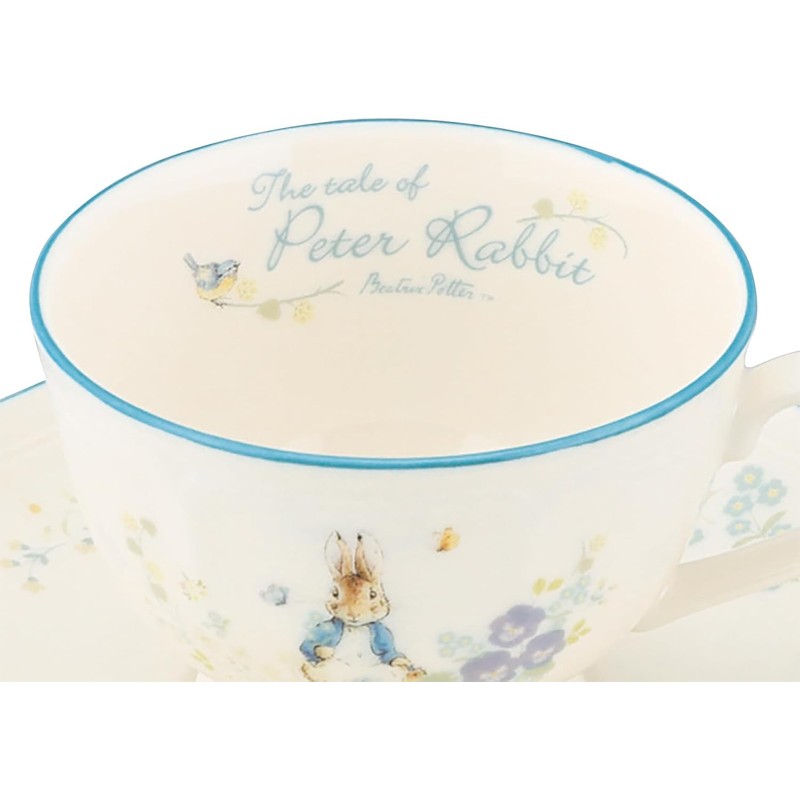 Yamaka Shoten Peter Rabbit Tea Cup & Saucer, 7.8 fl