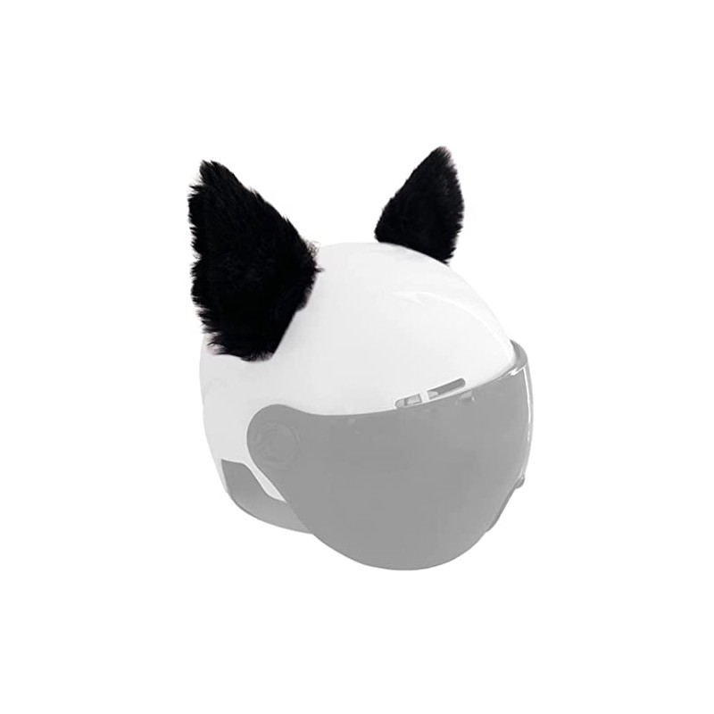 Cat Ears for Helmet Plush Ears Adhesive Helmet Accessory for