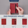 VON HEESEN® Men's Leather Wallet with Coin Compartment and RFID