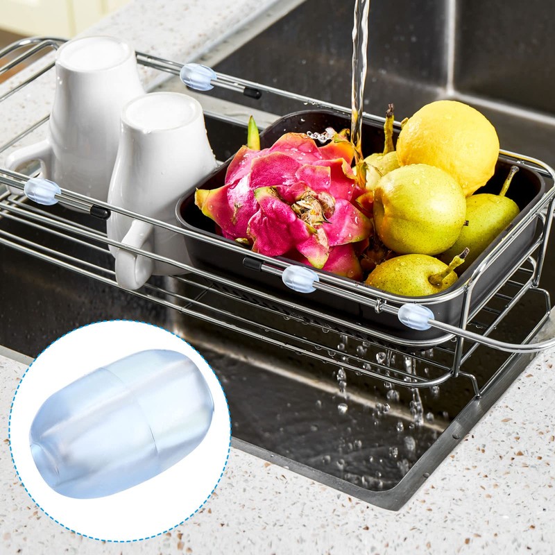 PATIKIL 30pcs Kitchen Sink Rack Feet 5mm Inside x 13mm