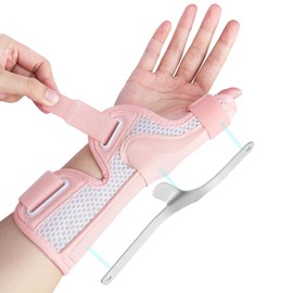 DrFinger De Quervain'S Tenosynovitis Thumb Brace Splint (Pink-Regular)