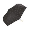 2025 Wpc. 801-18067-102 Women's Mini Folding Parasol, Flower Shadow, Charcoal,