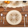Placemats Hand Embroidered Beaded Mats - Measures 13 Inches, Beaded