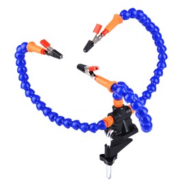 Helping Hands Soldering,Third Hands Helping Soldering Station with Desk Clamp,Simple Design Flexible 3 Arms Soldering Tool,Helping Hands Station,for Crafts Jewelry Hobby Workshop Use