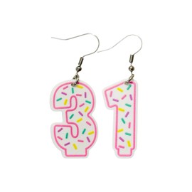 Birthday Candle Earrings Age 31