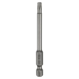 sourcing map T25 Torx Head Screwdriver Bit 1/4" Hex Shank 3" (75mm) Long Magnetic No Hole Tip Tamper Proof 6 Point Star Screw Driver Drill Bits S2 Steel Industrial Power Screwdrivers