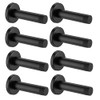 JQK Door Stopper Black, 304 Stainless Steel Thicken 1mm Sound
