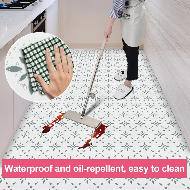 Peel & Stick Floor Tiles Self Adhesive Vinyl Flooring for