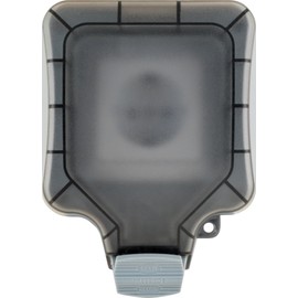 SCHWAIGER SOAD0100 Outdoor Socket Surface-Mounted Outdoor Socket Weather Protection Cover IP66 Angle Plug Click Lock UV-Resistant Weatherproof Garden Socket