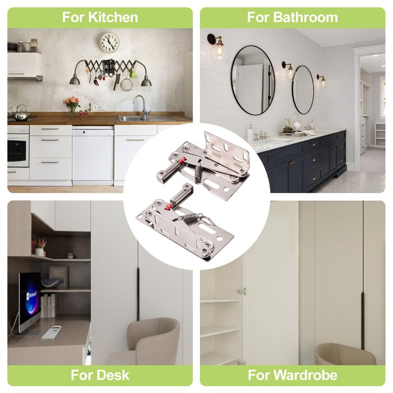 2 Pair 45 Degree Flip Down Tip-Out Tray Hinge Sink