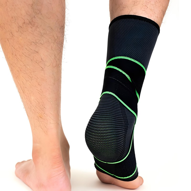 Cavigliera Sportiva a Compressione Graduata con Fasce Elastiche Regolabili –