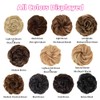 Curly Wavy Messy Bun Hair Pieces, Synthetic Wavy Extension Ponytail