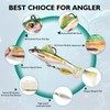 FONMANG 6-Piece Weedless SwimBait Fishing Lures with Rotating Spinner Blade,