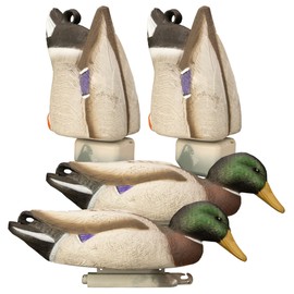 Higdon Outdoors Magnum Mallard Feeder Pack | Foam Filled Drakes 4pk (2 Butts, 2 Skimmers)