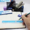 TAOSHENG 30-CM Foldable Plastic Ruler, Cute Folding Geometric Stationary Straight