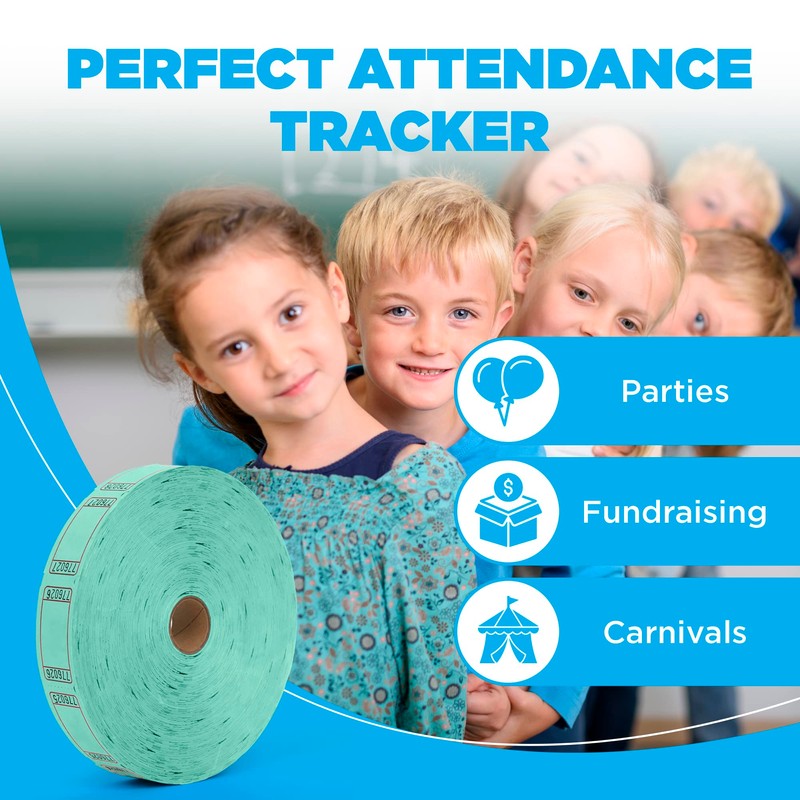 HENRY DOTS Raffle Tickets - Blank Single Roll - Roll