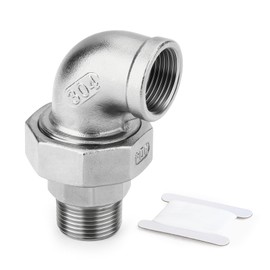ERGAOBOY 1 Piece 1/2" BSP Cast Elbow Female and Male Pipe Fittings, 304 Stainless Steel Plumbing Fittings