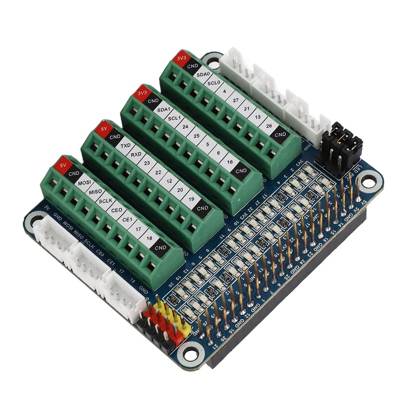 Sensor Expansion Board for 4B 3B CM4 PCF8591 LED GPIO