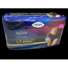 Tena 2 Pairs of Tena Stylish Black Underwear Women Adult Diapers Large 37”-50”