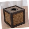 Gatuida Boho Woven Tissue Box Holder Hand Woven Bamboo Tissue