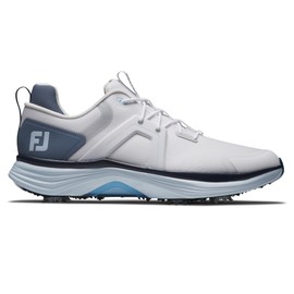 FootJoy Men's Hyperflex Golf Shoe, White/Slate/Blue, 9