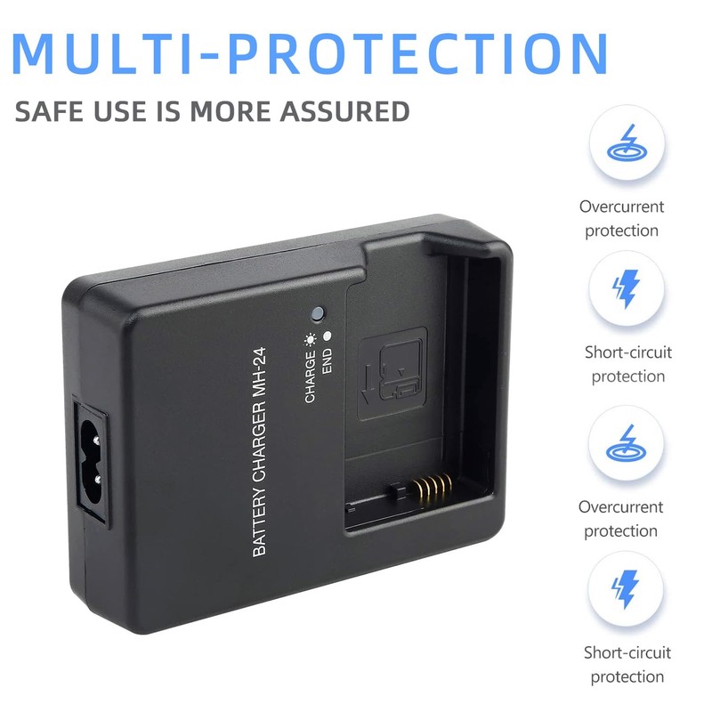 KWTOUL MH-24 Battery Charger for EN-EL14 EN-EL14a Battery Compatible with